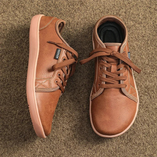 The Wide Toe BareFlex™ Leather Sneaker