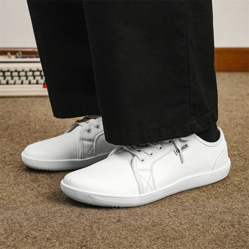 The Wide Toe BareFlex™ Leather Sneaker